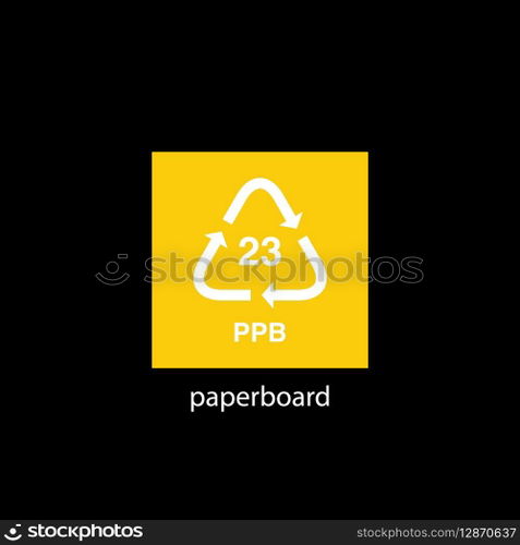 recycle code icon vector template