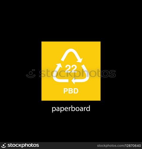 recycle code icon vector template