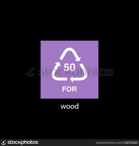 recycle code icon vector template