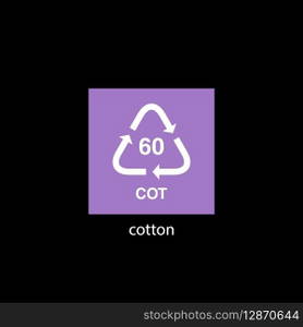 recycle code icon vector template
