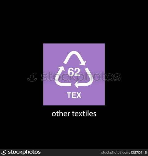 recycle code icon vector template
