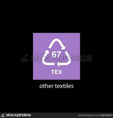 recycle code icon vector template