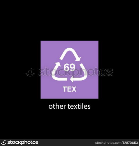recycle code icon vector template