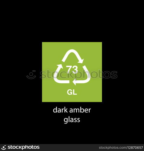 recycle code icon vector template