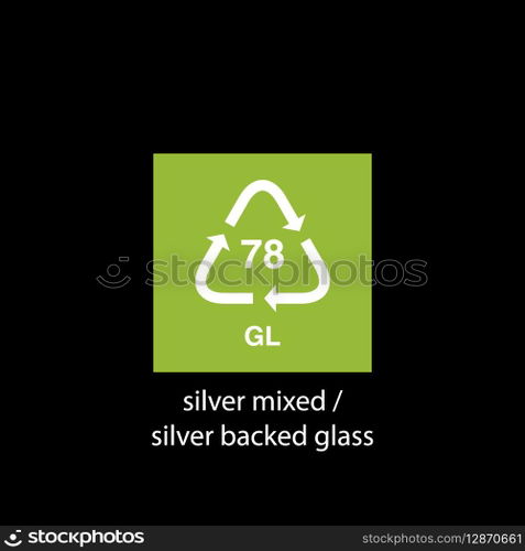 recycle code icon vector template