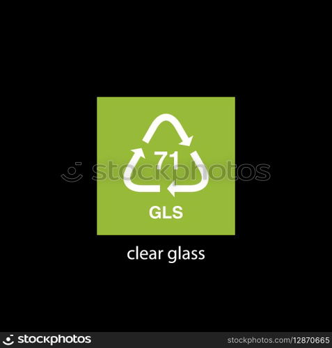 recycle code icon vector template