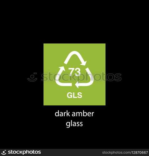 recycle code icon vector template