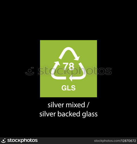 recycle code icon vector template