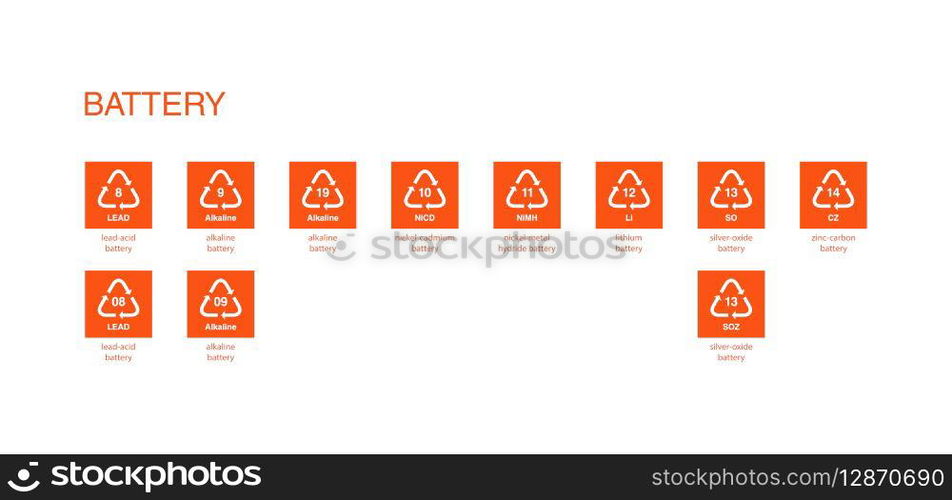 recycle code icon vector template