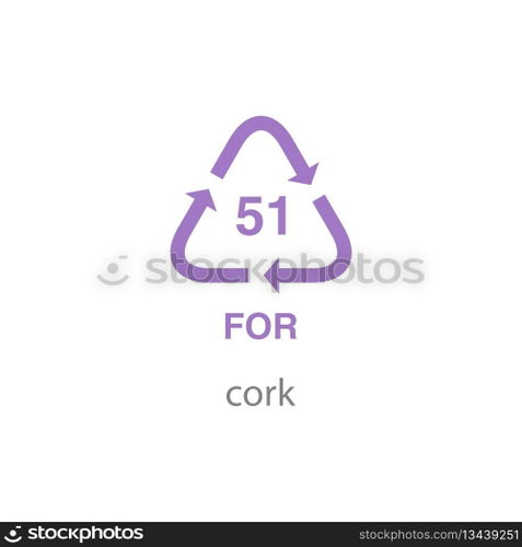recycle code icon vector template