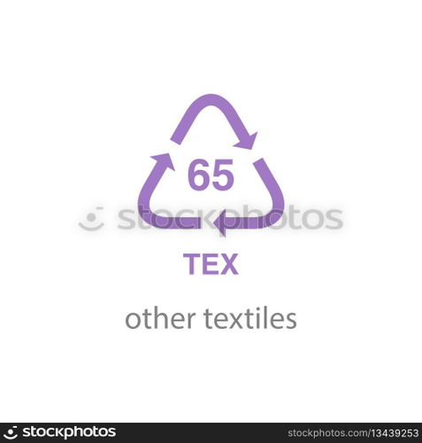 recycle code icon vector template