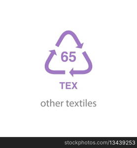 recycle code icon vector template