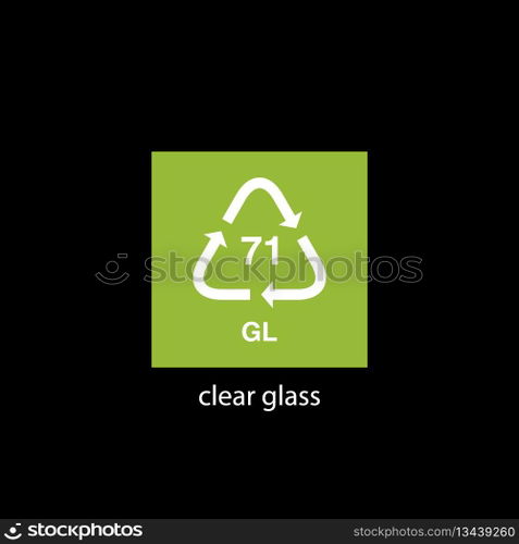 recycle code icon vector template