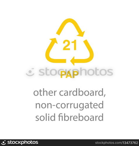 recycle code icon vector template