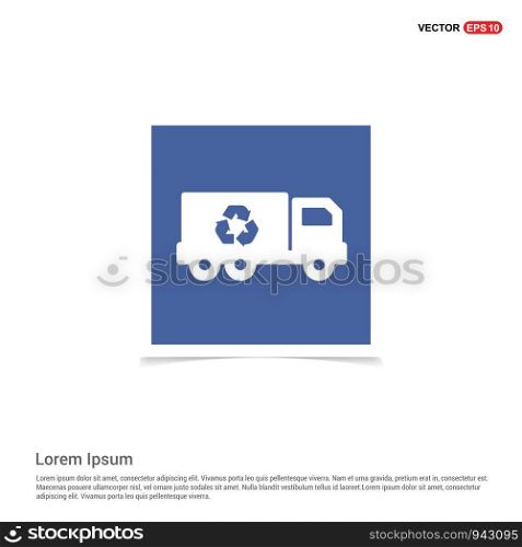 Recycle Icon - Blue photo Frame