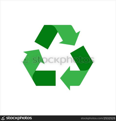 Recycle Icon, Recycling Icon, Process Used Converting Waste Materials Into New Materials Vector Art Illustration