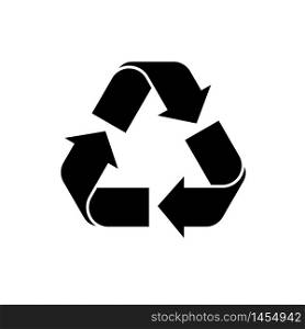 Recycle icon vector. Black recycling symbol. vector icon of recycle on isolated background. Simple recycle logo for web, mobile app, social media. vector eps10. Recycle icon vector. Black recycling symbol. vector icon of recycle on isolated background. Simple recycle logo for web, mobile app, social media. vector illustration