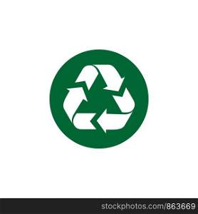 Recycle Icon Vector Logo Template Illustration Design. Vector EPS 10.