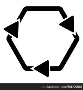 recycle icon vector template illustration logo design