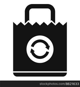 Recycle package icon simple vector. Eco bag. Box pack. Recycle package icon simple vector. Eco bag