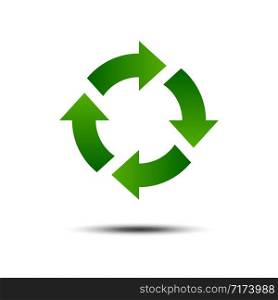 Recycle Recycling Icon Vector Logo Template Illustration Design EPS 10.