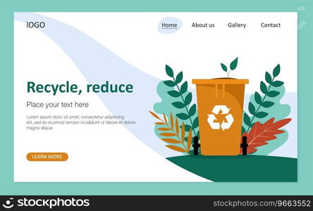 Recycle reduce waste recycling dispose Royalty Free Vector