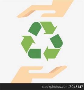 Recycle sign, Green Recycle eps 10 vector illustration