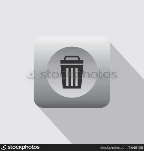 recycle trash bin icon theme vector art illustration. recycle trash bin icon