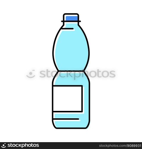 recycle water plastic bottle color icon vector. recycle water plastic bottle sign. isolated symbol illustration. recycle water plastic bottle color icon vector illustration