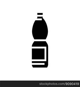 recycle water plastic bottle glyph icon vector. recycle water plastic bottle sign. isolated symbol illustration. recycle water plastic bottle glyph icon vector illustration