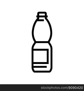 recycle water plastic bottle line icon vector. recycle water plastic bottle sign. isolated contour symbol black illustration. recycle water plastic bottle line icon vector illustration