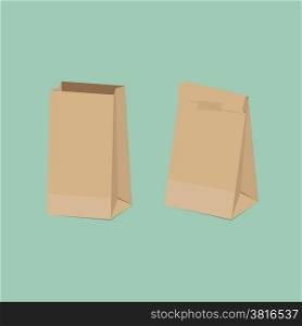 Recycled brown paper bag