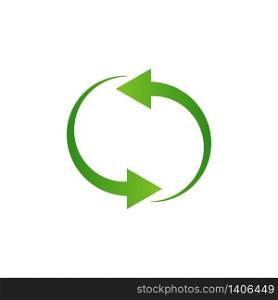 Recycling arrows icon isolated on white background. Vector illustration