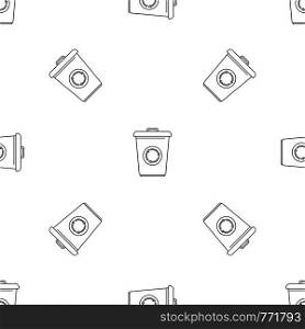 Recycling bin pattern seamless vector repeat geometric for any web design. Recycling bin pattern seamless vector
