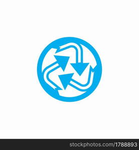 Recycling icon and symbol vector template