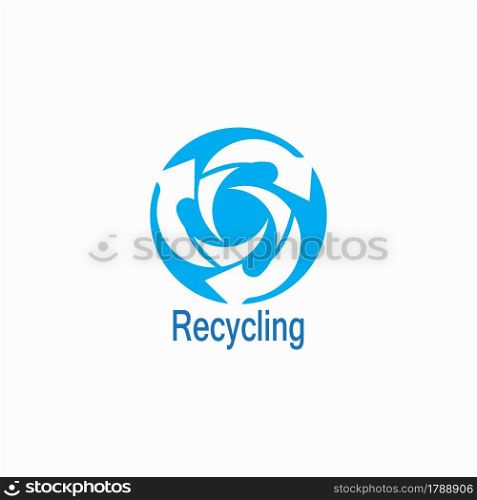 Recycling icon and symbol vector template
