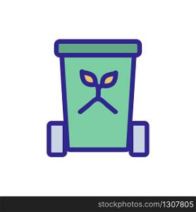 recycling icon vector. recycling sign. color isolated symbol illustration. recycling icon vector outline illustration