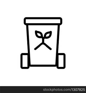 recycling icon vector. recycling sign. isolated contour symbol illustration. recycling icon vector outline illustration