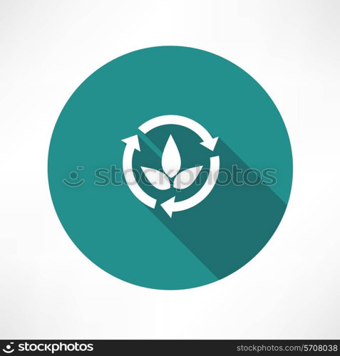 recycling icons Flat modern style vector illustration