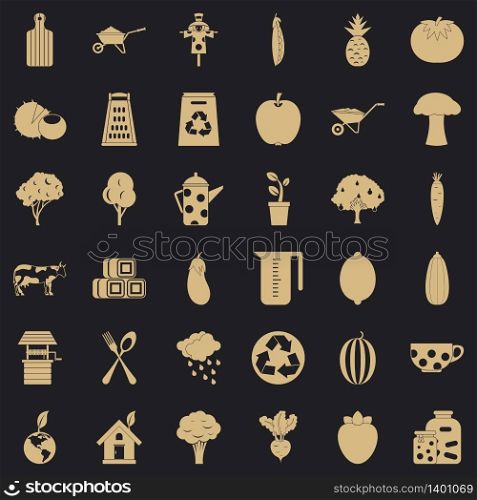 Recycling icons set. Simple style of 36 recycling vector icons for web for any design. Recycling icons set, simple style
