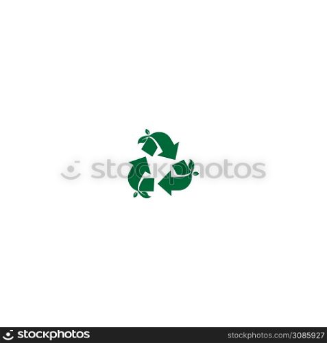 Recycling sign icon circle design vector