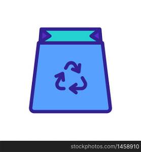 recycling waste icon vector. recycling waste sign. color symbol illustration. recycling waste icon vector outline illustration