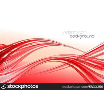 Red abstract background. Vector. Red abstract lines background. Vector illustration EPS 10