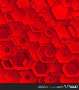 Red abstract paper template for creative design. Red abstract paper template