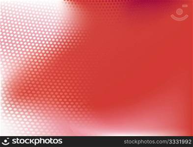 red abstract techno background ; composition of dots and curved lines--great for backgrounds, or layering over other images