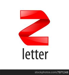 Red abstract vector logo letter Z
