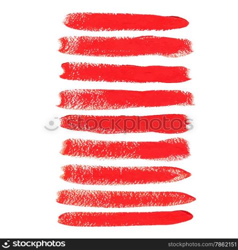 Red acrylic vector brush strokes