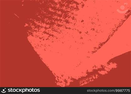 Red aged grainy messy template. Distress urban used texture. Grunge rough dirty background. Brushed black paint cover. Renovate wall scratched backdrop. Empty aging design element. EPS10 vector.. Red Grunge Background