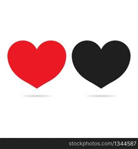Red and black heart icons isolated on white background. Valentines Day. Love symbol. Button for web, social nets. Banner of likes. Concept romantic and care. Symbols for marriage decoration. Vector.. Red and black heart icons isolated on white background. Valentines Day. Love symbol. Button for web, social nets. Banner of likes. Concept of romantic and care. Symbols for marriage decoration. Vector