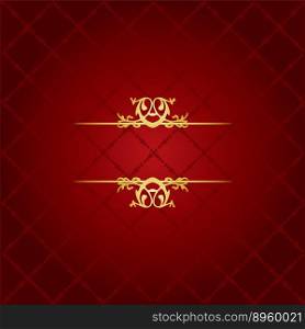 Red and gold luxury background vector image
